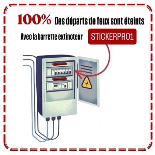 2 sticker suffisent pour protéger un tableau électrique