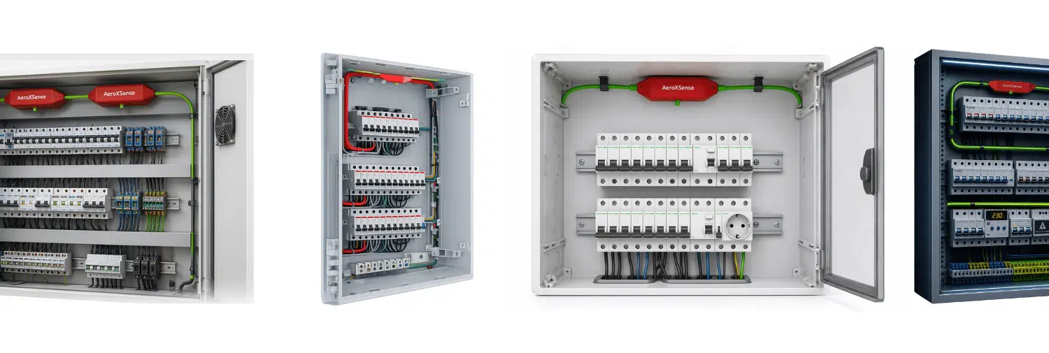 Fire protection for a photovoltaic inverter and associated AC and DC electrical boxes.